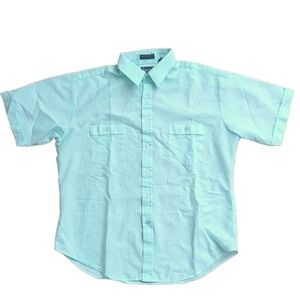 Vintage Townsley Mint Green Short Sleeve Shirt Large